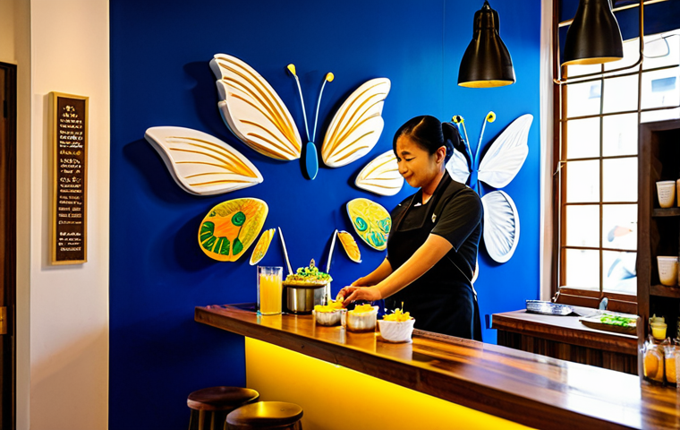 태국의 카페 문화 - **"Bangkok's Minimalist Co-working Oasis"**
A sleek, modern minimalist cafe in a bustling Bangko... 태국의 카페 문화 - **"Bangkok's Minimalist Co-working Oasis"**
A sleek, modern minimalist cafe in a bustling Bangko...