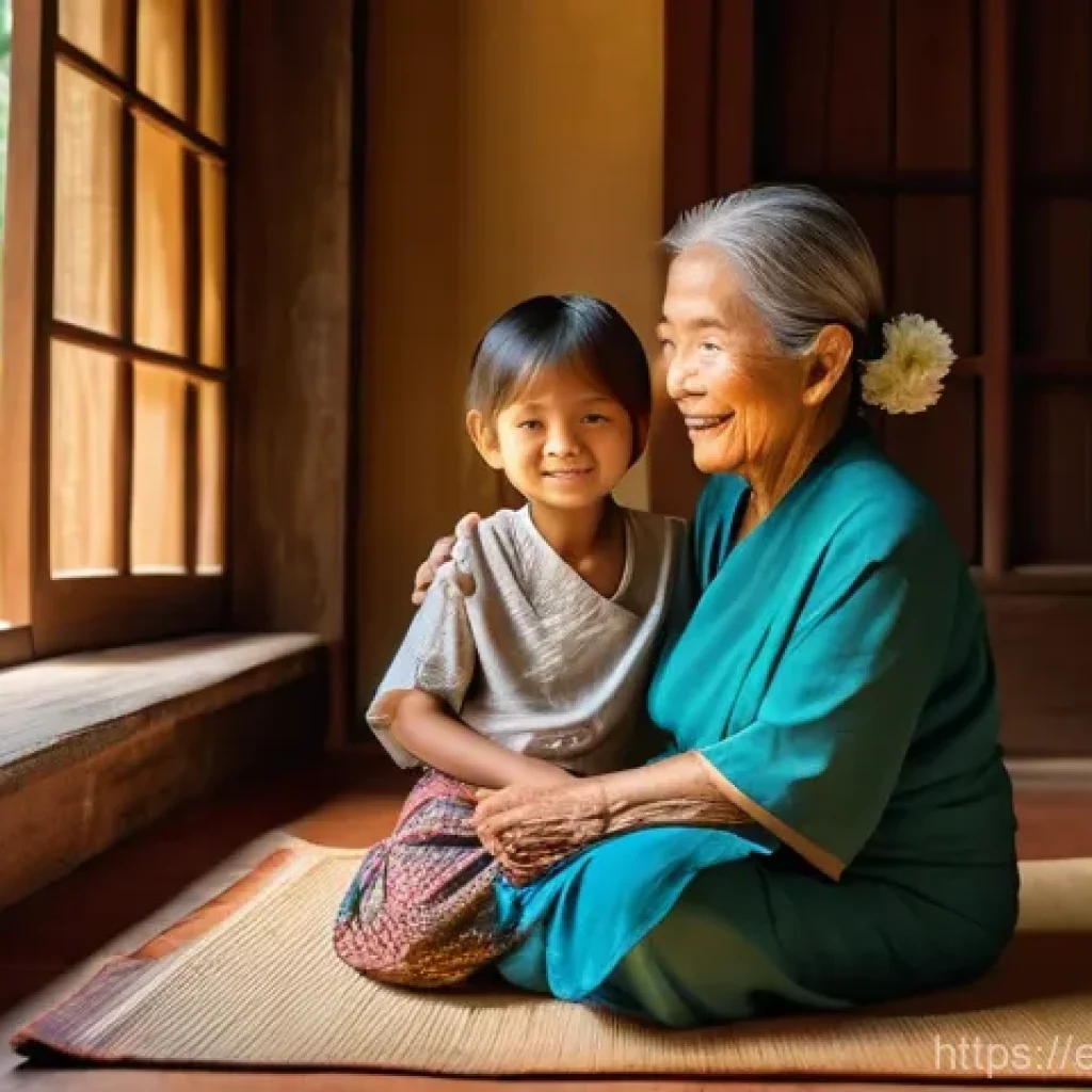 태국의 최신 영화 제작 - **Prompt 1: Heartwarming Intergenerational Bond in a Traditional Thai Home**
* **Description:*...