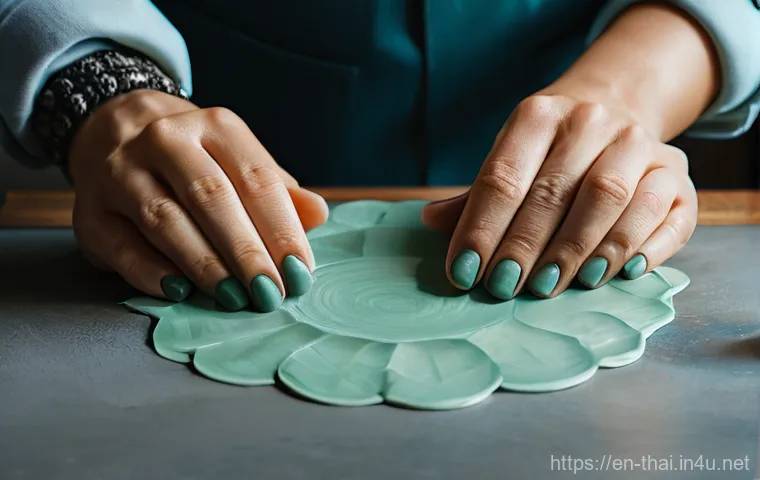 태국의 도자기 공예 - Here are three detailed image prompts: