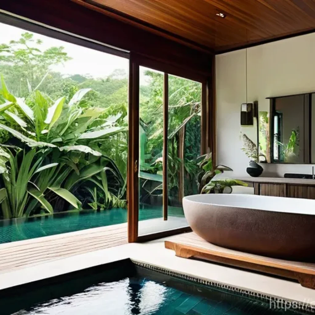 태국의 현대식 리조트 디자인 - **Seamless Indoor-Outdoor Living in a Thai Resort Villa:**
"A stunning, expansive modern Thai re...