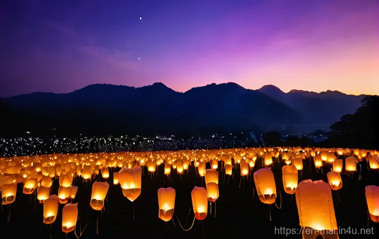 태국 전통 축제와 그 기원 - **Prompt for Songkran:**
    "A vibrant and joyous street scene during the Songkran festival, the Th...
