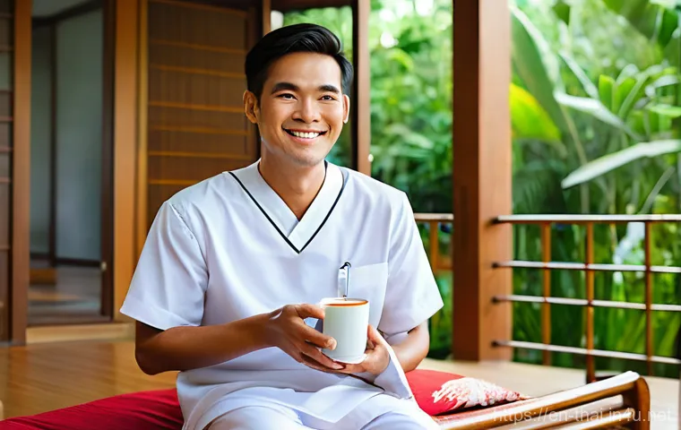 태국의 의료 관광 코스 - **Prompt:** A brightly lit, modern hospital room in Bangkok, Thailand. A professional and kind Thai ...