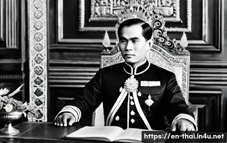 태국의 독립 운동가 - **Prompt Title:** King Mongkut's Diplomatic Vision and Scholarly Pursuit
**Image Prompt:** A dig...